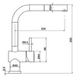 (Hafele) S-LEVER KITCHEN TAP.BR.CHR 566.33.270 image 2