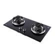 (Tecno) 90 cm Wall-Mounted Range Hood TCH 90-N2 Black + 2-Burner Built-in Gas Stove TNP HB 207846 GB Free 1.5 m. Ductwork image 6