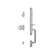 (Hafele) Door Handle with Lock System Satin Nickel (489.94.648) image 3