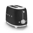 (SMEG) Toaster 50 Retro Style Aesthetic Model TSF01BLMEU Black Matt image 4