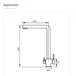 TRINITY PLUS Kitchen Sink Faucet with 3-Way Outlet and Drinking Water Mixer image 8