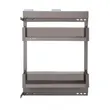 (Hafele) Pull-Out Wire Basket 200 mm Wide with Bottle Divider Champagne Spray Glass Edge (495.35.339) image 3