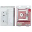 (Hafele) Magnetic Lever Handle Set (Entrance Model) B (Aluminium) Nickel Matt Satin (489.11.137) image 8