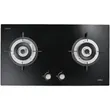 (Mex) 2-Burner Gas Cooktop Brass Burners Model V4731M + Box Style Pyramid Range Hood Black K632BFB90 image 6