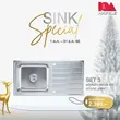(Hafele) SINK SPECIAL Set 3 Top-Mount Sink Econo Series (495.39.422) with Free Cold Water Tap image 2