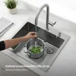 (Eve) Kitchen Sink Mixer Tap Hot and Cold Black MODI BLACK EP image 6
