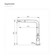 (Eve) Granite Kitchen Sink Black Dish Washing Sink Model PHONIX 900/480 BLACK + Faucet Model LEXI BLACK image 7