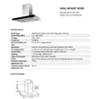 Wall-Mounted Range Hood Model HC-HEE35C-60 Free 1.5m Duct Pipe image 8