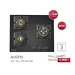(Hafele) Gas Cooktop Series 6 3 Burners (495.06.085) image 2