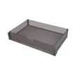 (Hafele) Wire Basket Set for Open and Pull-Out Doors, for Cabinet Width 800 mm, Champagne Powder-Coated Steel Material with Glass Edge (495.35.147) image 2