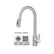 (MEX) Hot-Cold Mixing Faucet with 3-Way Adjustable Water Flow Model TMS03S (Stainless Steel) image 7
