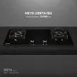 (Eve) Wall-Mounted Range Hood HC-MAXIMUS-90 + 2-Burner Built-in Gas Cooktop HB78-2BBTA/BG with Free 1.5m Duct image 6