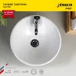 (JAQUAR) Table Top Basin White Unique Shape Model ECS-WHT-901 image 3