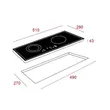(Teka) Electric Ceramic Cooktop 2 Burners Model TBC 52000 (VE2 Horizontal) image 5