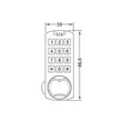 (Hafele) Digital Furniture Lock miniLock (499.56.241) image 2