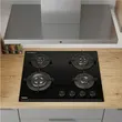 (Teka) Built-in Glass Gas Hob 4 Burners GKN LUX 60.1 4G MATTE GLASS image 9