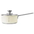 (Mex) RECETA Stainless Steel Cookware Set with Glass Lid Cream Color Model CSS167CR image 3