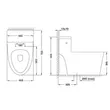 (Hafele) One-Piece Toilet - Volga II (495.61.487) image 7