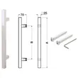 (Hafele) Stainless Steel Door Handle (499.68.065) image 7