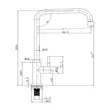 (MEX) Cold Water Faucet Model N302IX Counter-mounted Stainless Steel AISI 304 image 7