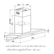 (Hafele) Wall-Mounted Chimney Hood HH-AWG90 (495.38.240) image 3
