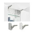 (Hafele) Small Single Wooden Door Opening Model B White Cover Freeflap 1.7 (493.05.321) image 2