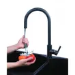 Premium Stainless Steel Kitchen Sink CARBONYTE 810/520 with Free AZTAC II BLACK Faucet image 9