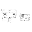 (Hafele) Wall-mounted shower mixer - DANUBE (495.61.079) + hand shower set with hose and holder, 3-level adjustable image 8