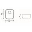 MEX Stainless Steel Undermount Sink Model BL33B image 2