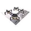 (Tecno) Tecnoplus 4-Burner Built-in Gas Hob TNP HB MAJESTIC 4 Stainless Steel Silver 60 cm image 4