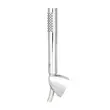 (Hafele) Wall-Mounted Single Lever Shower Mixer - DANUBE (495.61.079) + Hand Shower Set with Hose and Holder 1-Function (495.60.639) image 8