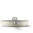 (Smeg) Smeg Flat Bottom Frying Pan Cream CKFF2601CRM image 5