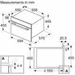 (BOSCH) Built-in Microwave Oven with Hot Air System 60 x 45 cm Stainless Steel Model CMA583MS0B image 5