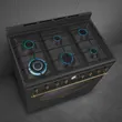 (Smeg) Colonial 抽油烟机型号 KS89AOE + Colonial 炉灶 灰色型号 CO96GMA9 图片 6