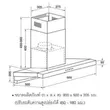 (HAFELE) Gas Cooktop Restoring Series 495.06.131 + Range Hood Series 5 HH-AWG90 495.38.240 (495.07.368) Free Insect Screen image 9