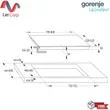 (Gorenje) Induction Cooktop 4 Zones AreaFlex Slider Touch Control IS846BG image 6