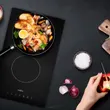 (MEX) 2950X60+HVC232 Range Hood 60 cm Set with 2-Burner Ceramic Electric Cooktop image 6