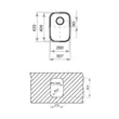 (TEKA) Stainless Steel Undermount Single Bowl Kitchen Sink Model BE 28.40 image 6