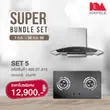 (HAFELE) Gas Cooktop and Range Hood SUPER BUNDLE SET 5 (495.07.413) image 2