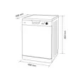 (Mex) Freestanding Dishwasher 60 cm White MEX Model DK612W image 6