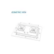 (MEX) Glass Base Gas Cooktop 78 cm 2 Burners Model V7828MHR image 2