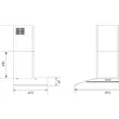 (MEX) Glass Base Gas Cooktop 71 cm, 2 Gas Burners V712M + Curved Glass Range Hood 90 cm KV7269X90 image 4