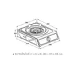 (HAFELE) Floor-Standing Gas Stove Blue Fire Series (CREMA-141) (495.06.141) Free Gas Pressure Regulator Head 1 Set image 8