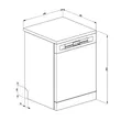 (Smeg) Smeg Dishwasher Free Standing Model LVS354CX image 2