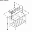 (EVE) 2-Bowl Kitchen Sink with Stand and Dish Rack NOAH 1000/500 Free Othello Cold Water Tap image 2