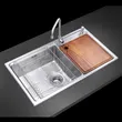 (MEX) MEX TD Series 2 Stainless Steel Sink 2 Bowls with Complete Accessories Model TD822 image 6