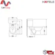 (HAFELE) Two-Piece Toilet NEO FRESH - III (495.61.471) image 2