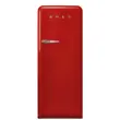 (Smeg) Refrigerator 50's Retro Style Aesthetic Model FAB28RRD5 Red image 2