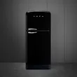 (Smeg) 50's Retro Style Refrigerator Model FAB50RBL5 Black image 3