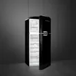 (Smeg) 50's Retro Style Refrigerator Model FAB50RBL5 Black image 5